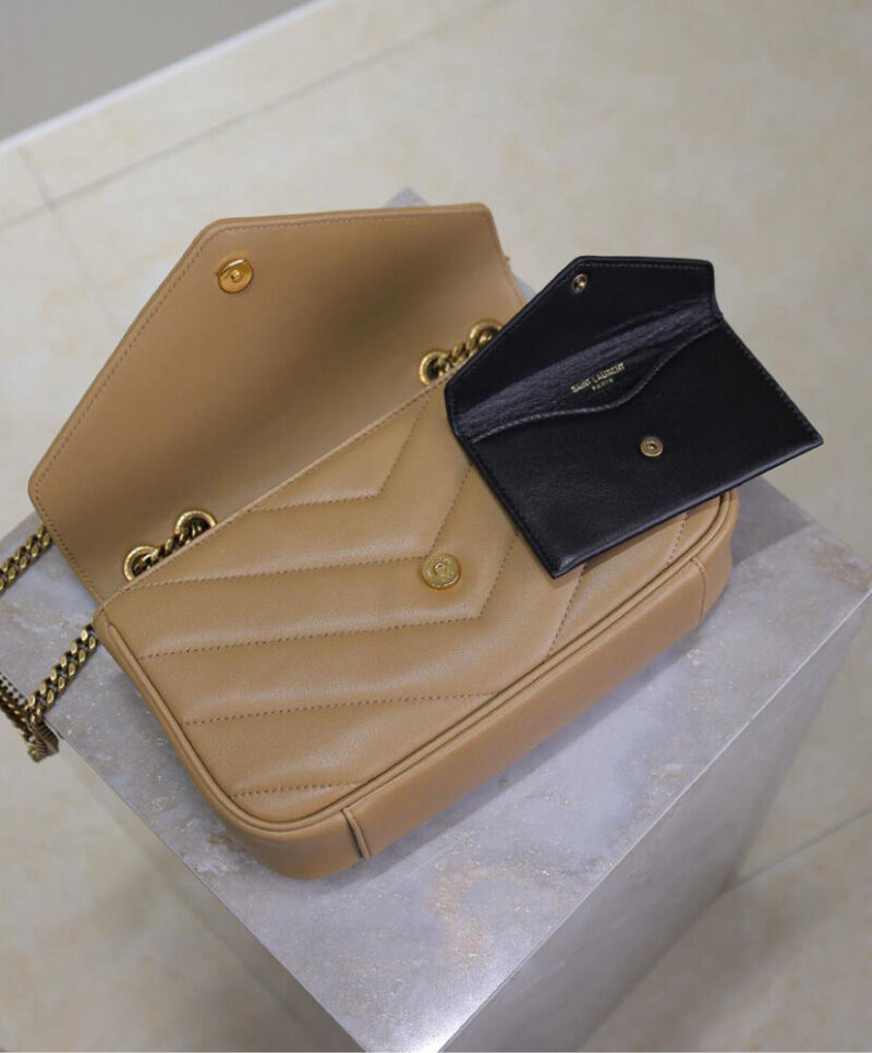 Saint Laurent Loulou Small In Matelasse Lambskin